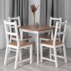 Стол Соната Люкс- Sonata Lux table, 75х75х73 см массив сосны, антик-белый, 75х75х73 см - 6