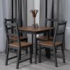 Стол Соната Люкс- Sonata Lux table, 75х75х73 см массив сосны, антик -графит, 75х75х73 см - 6