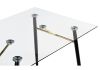 Стол стеклянный Holms 120x80x75 clear - black - 5