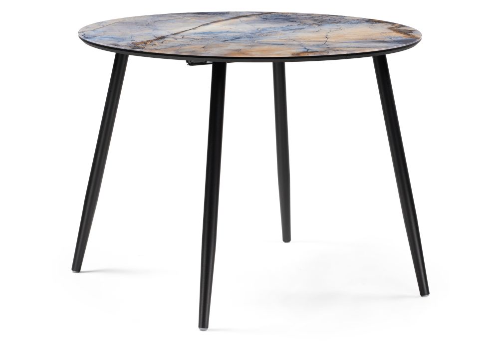 Стол стеклянный Кловис 100х76 магеллан - черный