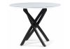 Стол стеклянный Лауриц черный - белый - 2