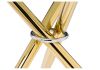 Стол стеклянный Rock 80х75 white - gold - 5