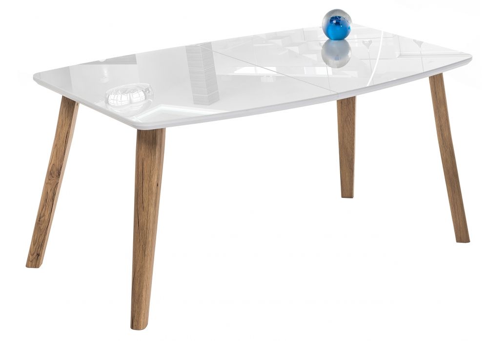 Стол Серсея дуб монтана - белый