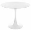 Стол стеклянный Tulip 90 white - 3