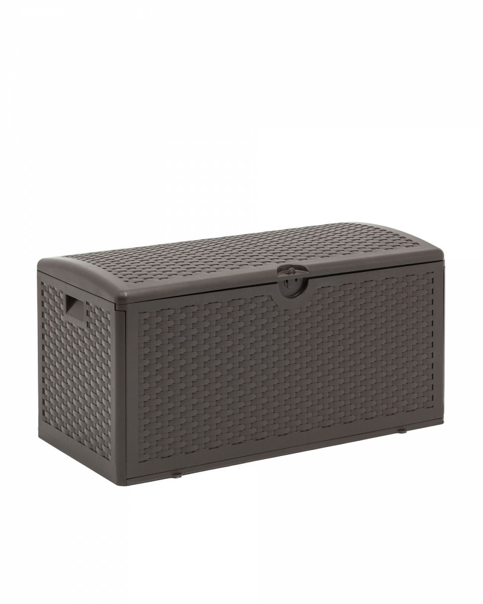 Стол-сундук пластик коричневый 110х56 см 276л