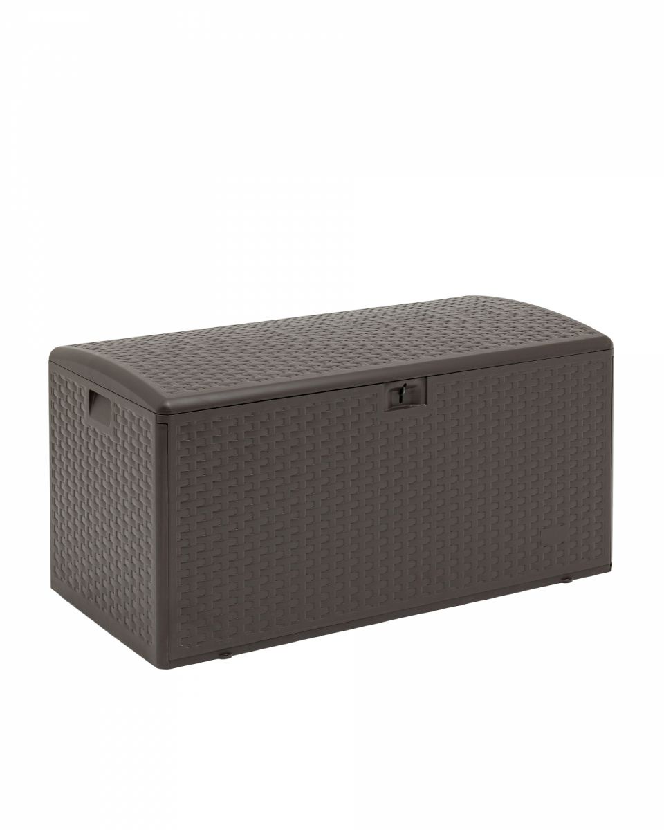 Стол-сундук пластик коричневый 122х60 см 375л