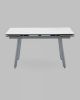 Стол Тайл 140-200, 85, 75 столешница Snow white подстолье металл серый - 3