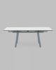 Стол Тайл 140-200, 85, 75 столешница Snow white подстолье металл серый - 4