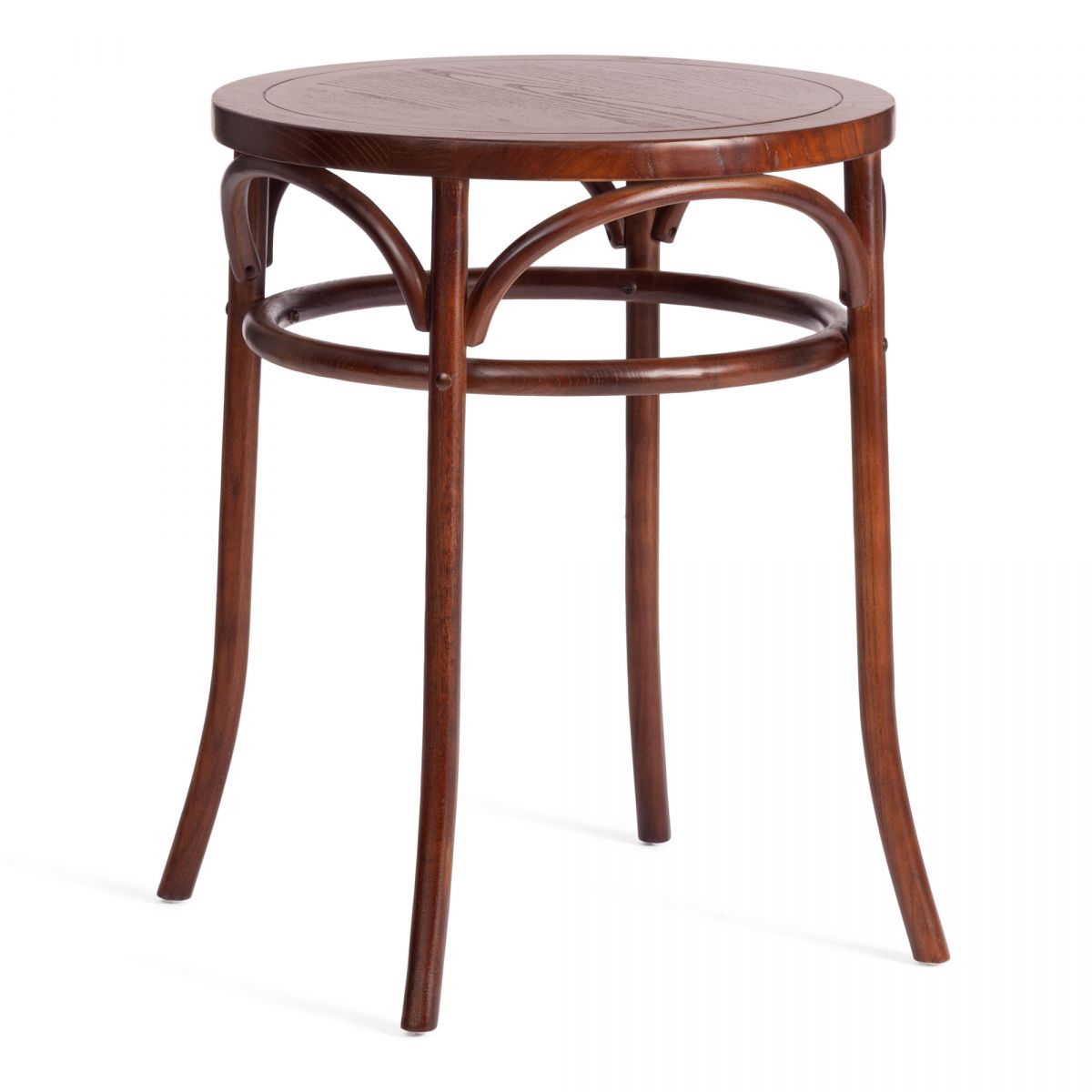Стол THONET (mod.T9151) дерево вяз, 60х75 см, Темный Орех (№5)