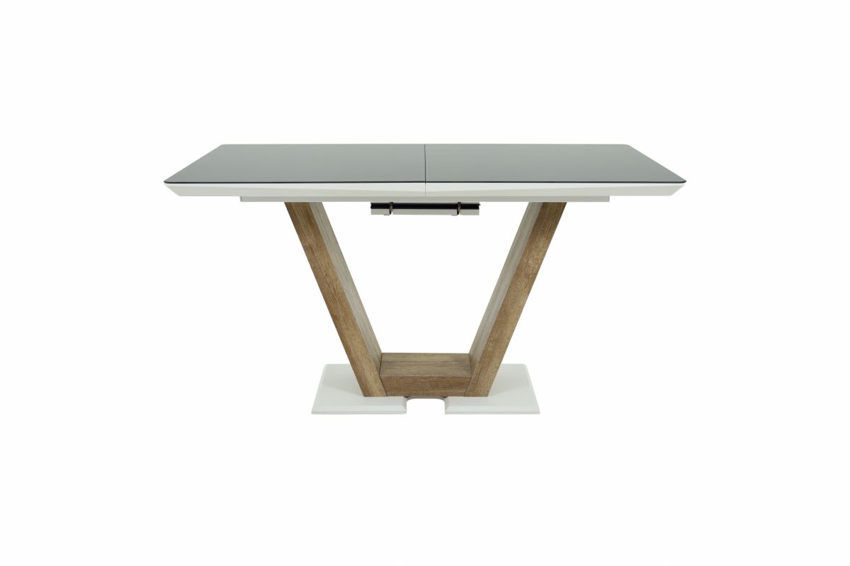 Стол Торонто 140, Белый с чёрным стеклом |