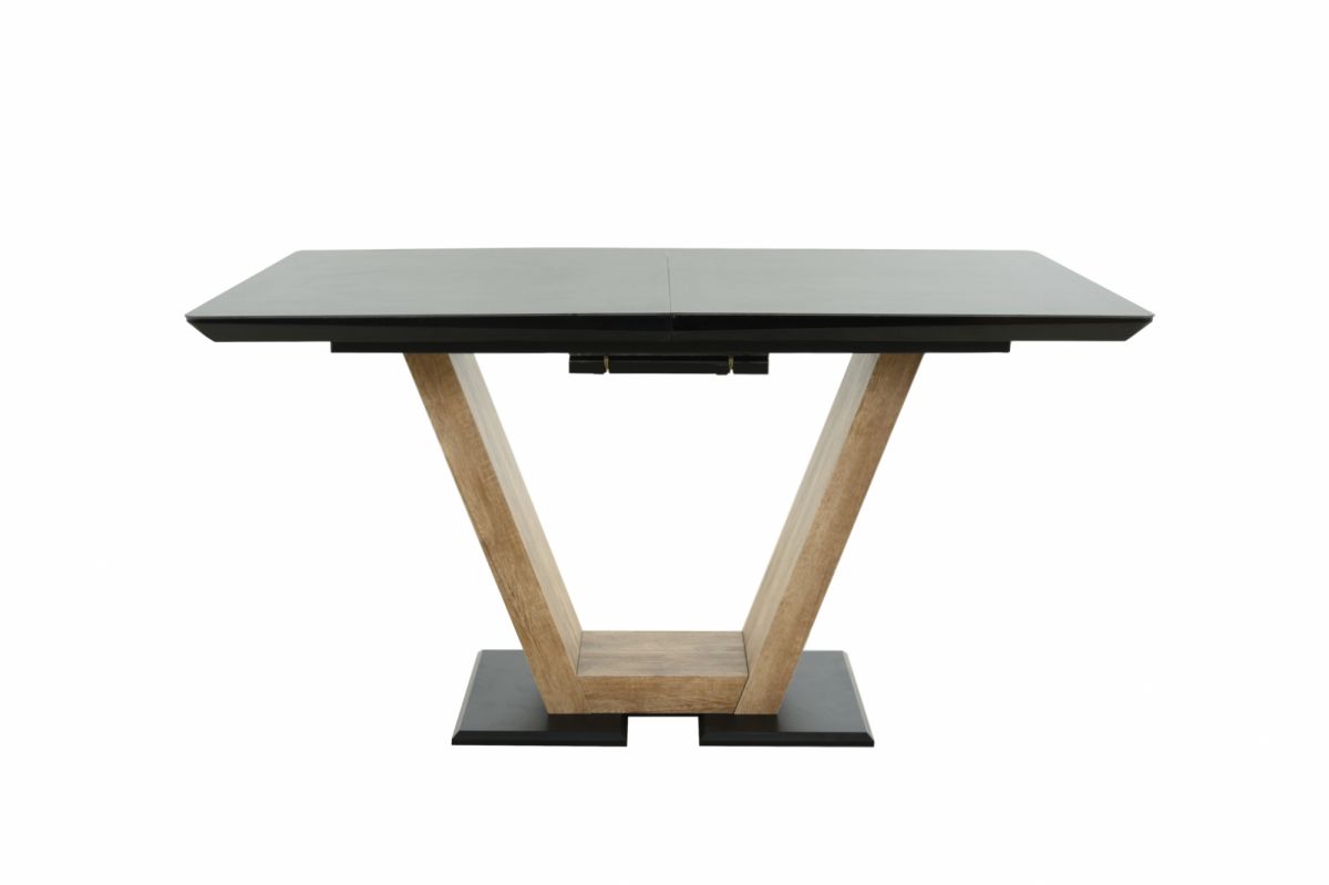 Стол Торонто 140, Черный с чёрным стеклом |