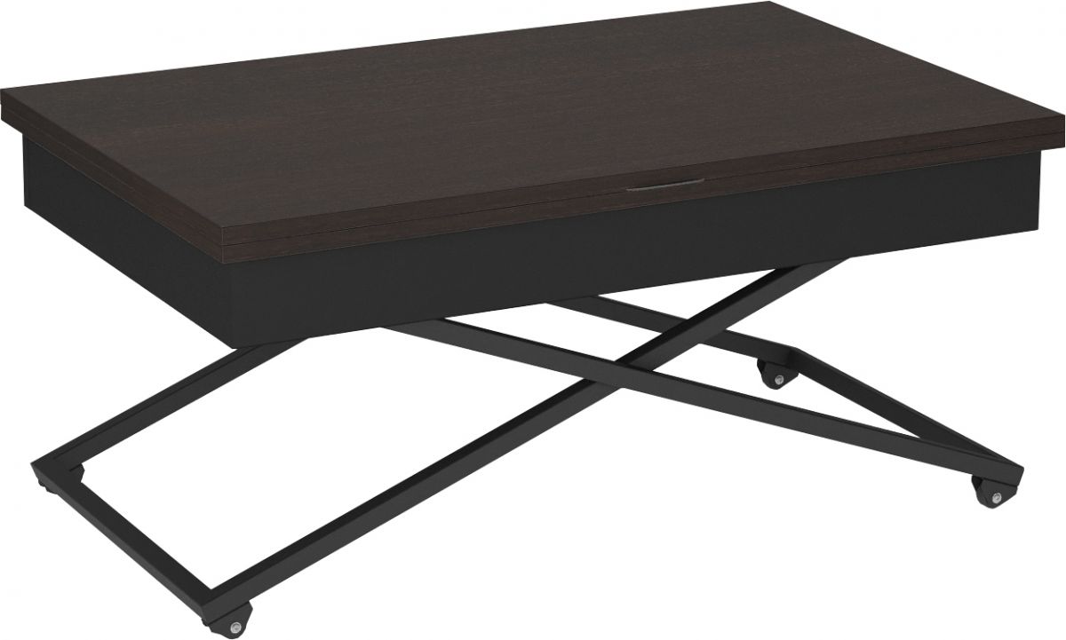 Стол универсальный трансформируемый Калифорния АНДРЭ Loft ЛДСП Венге-Черный