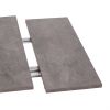 Стол VIGO ЛДСП-HPL-металл, 120 x 80 x 30 х 30 х 75 см, Мрамор чёрный-чёрный - 6