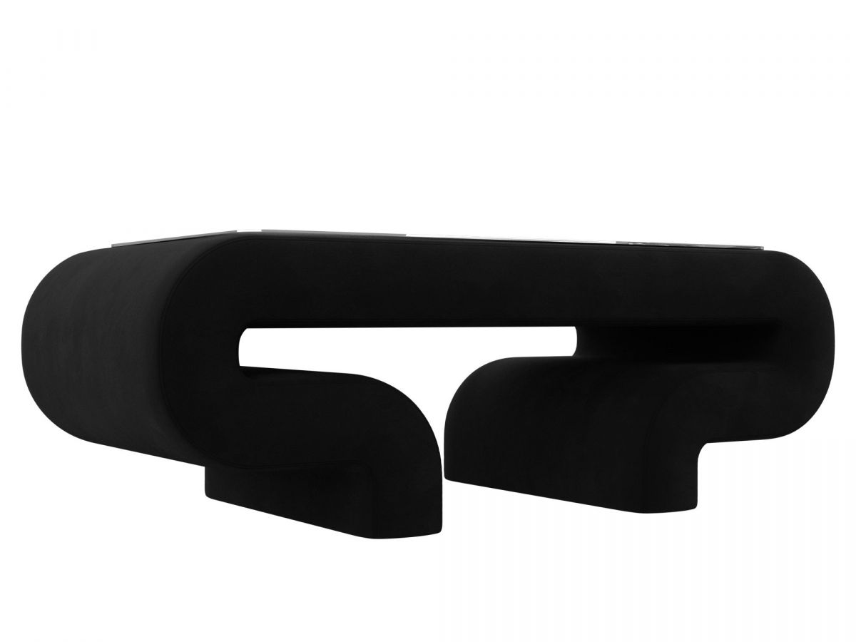 115758 Стол Волна | микровельвет | черный