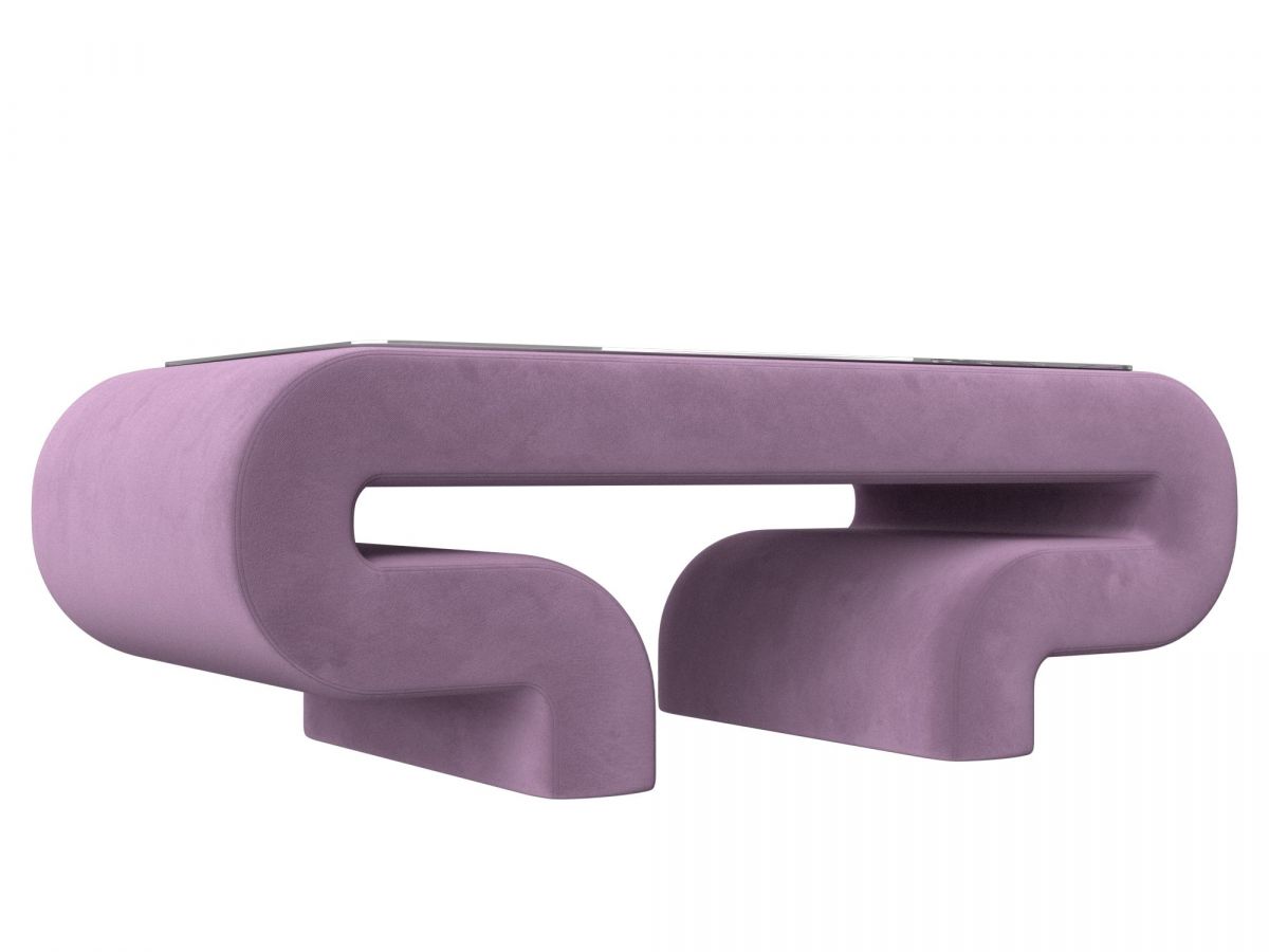 115755 Стол Волна | микровельвет | сиреневый