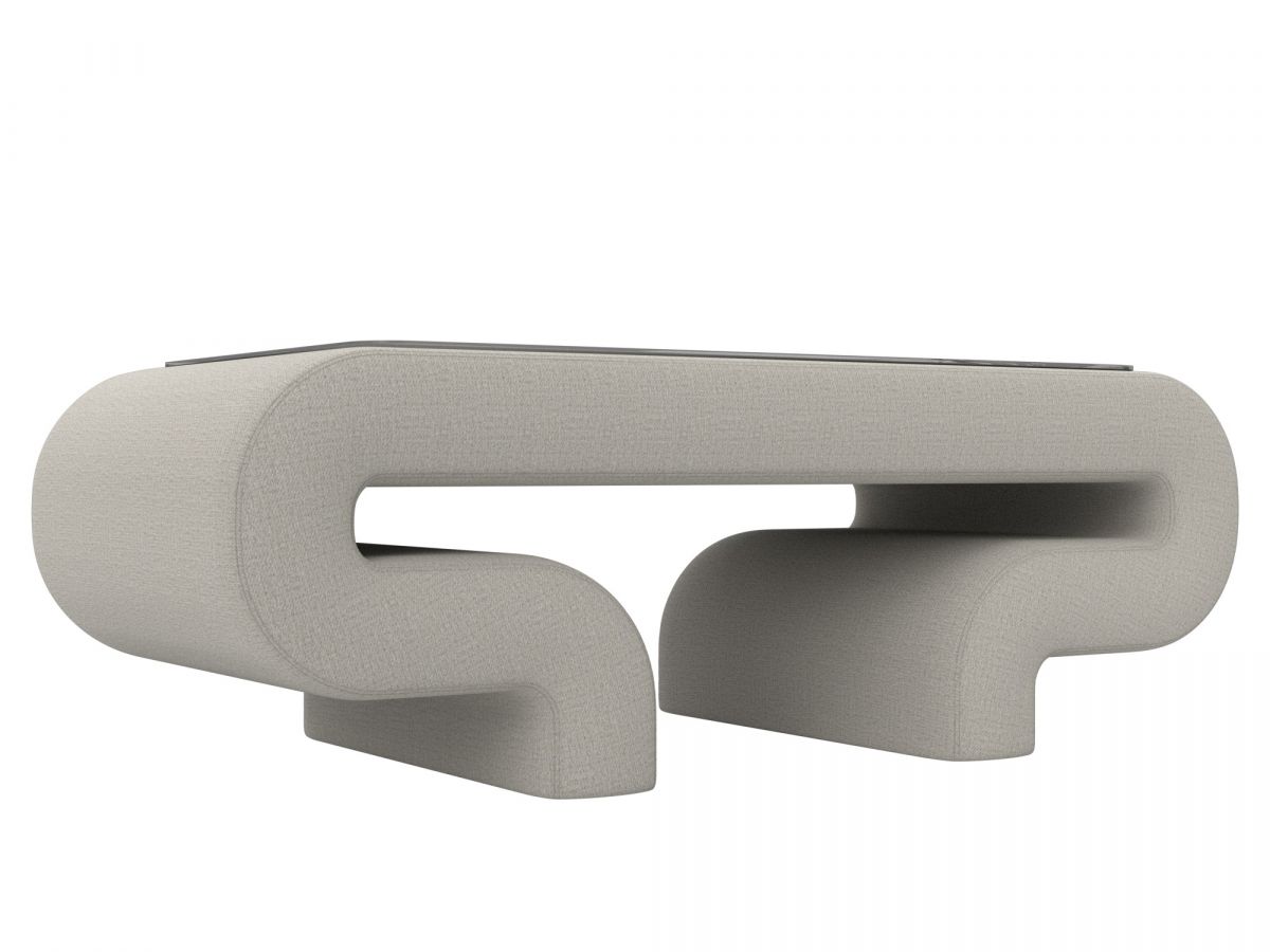 125807 Стол Волна | рогожка | амур бежевый