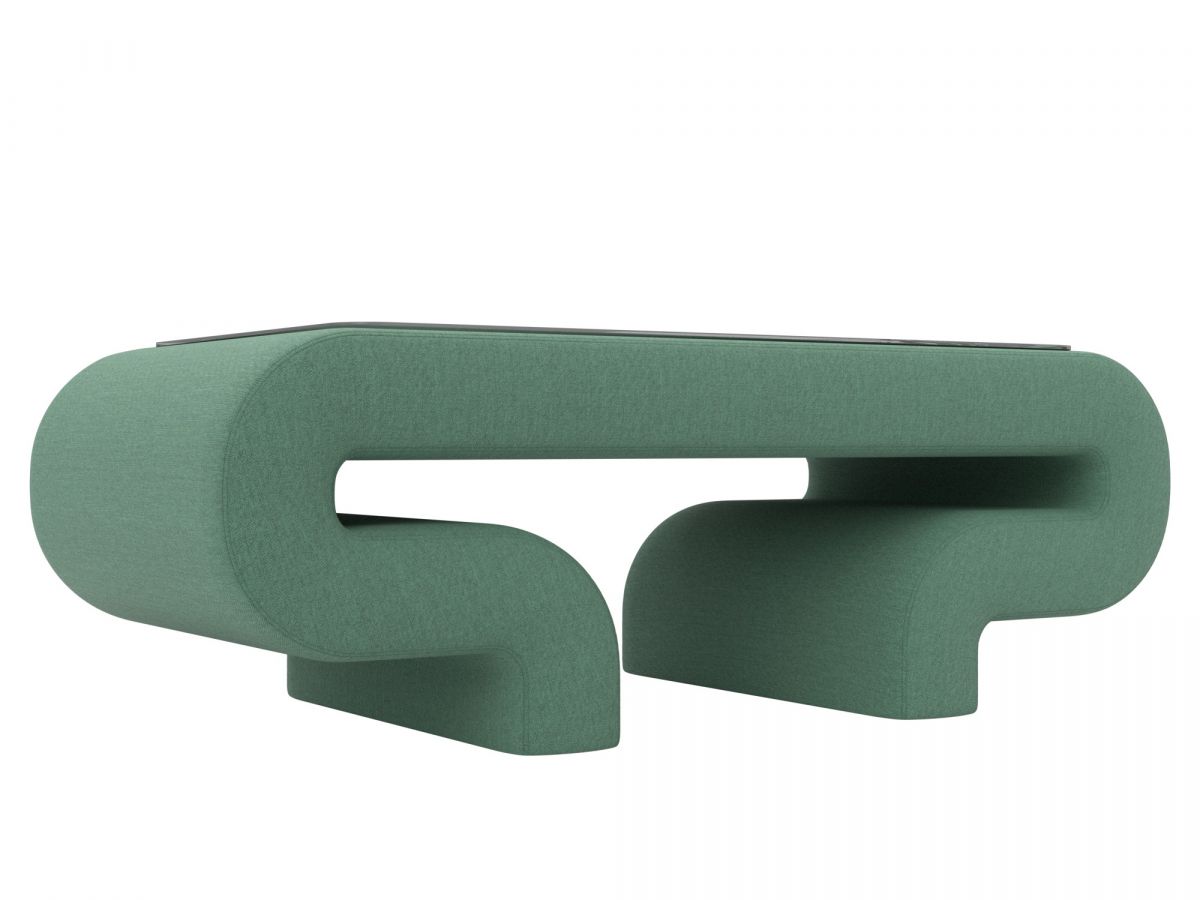 125375 Стол Волна | рогожка | амур зеленый