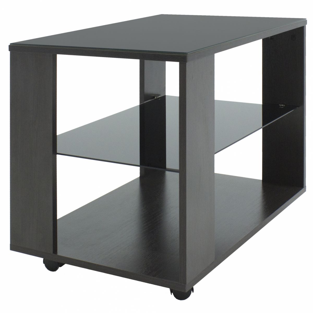 Стол журнальный BeautyStyle 5 венге-стекло черное