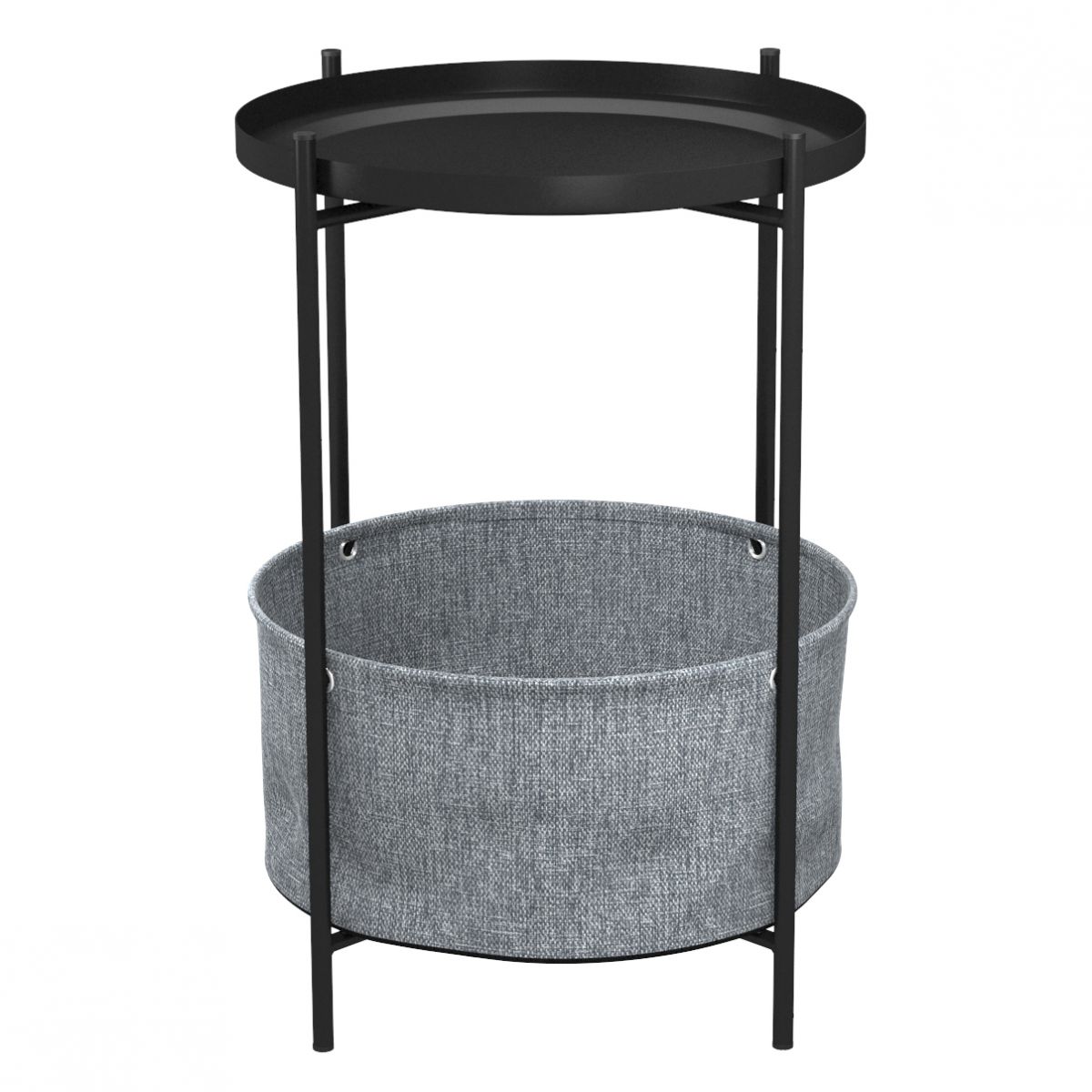 Стол журнальный Берген рогожка 82-39-черый муар