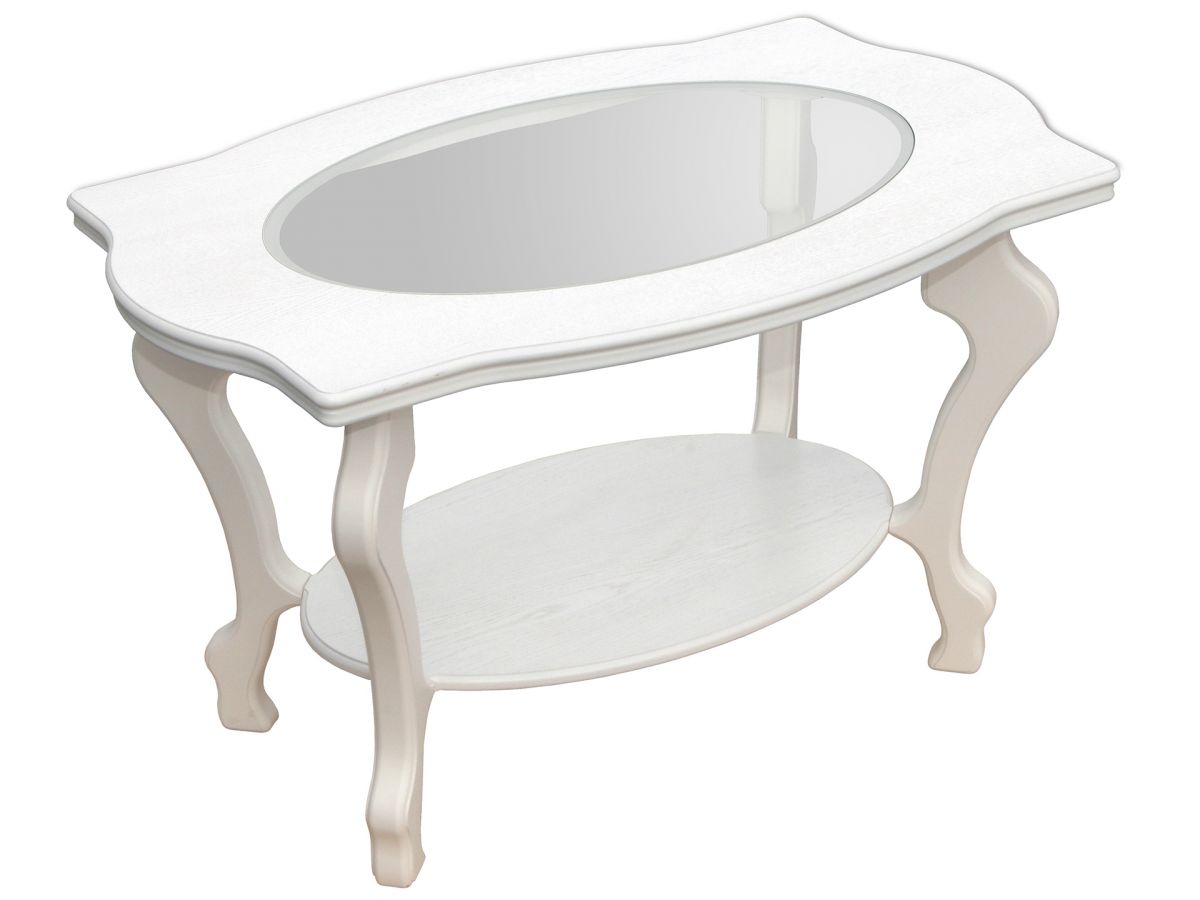 Стол журнальный Берже 1С белый ясень