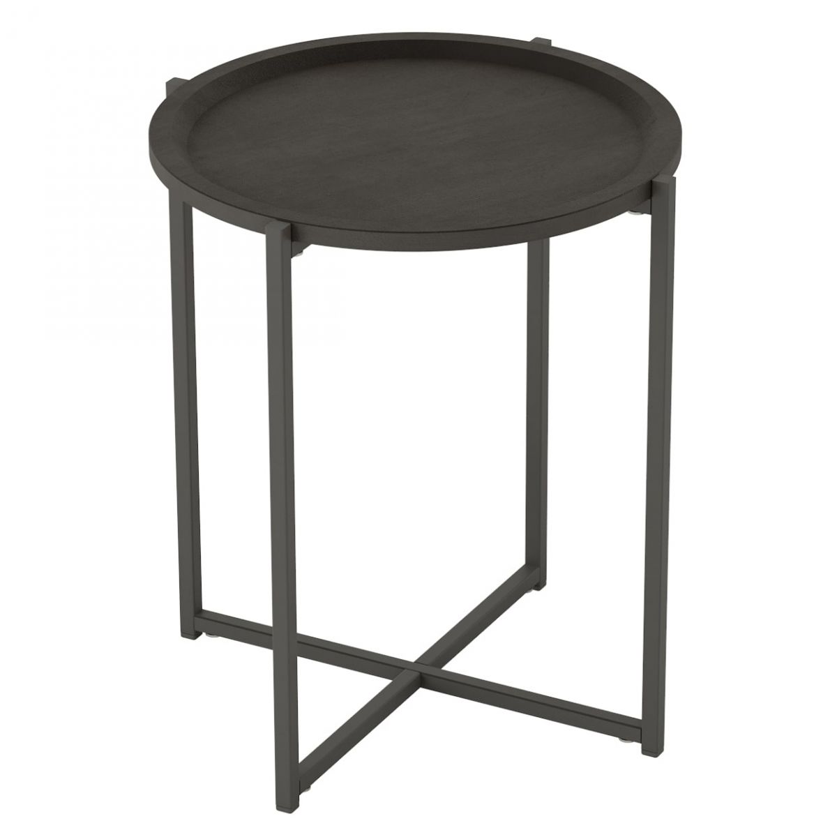 Стол журнальный Бьерн черный лофт-черный