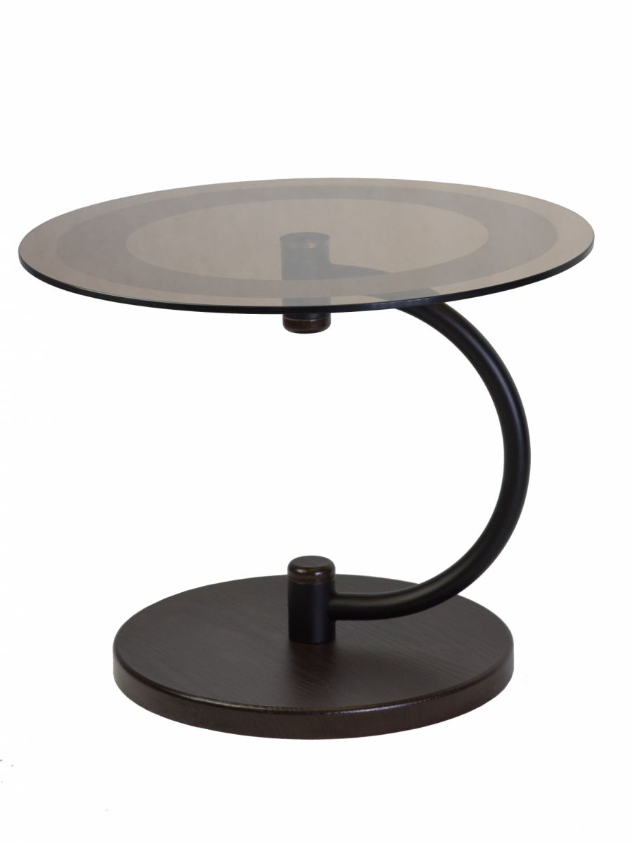 Стол журнальный Дуэт 13Н черный-венге-тонированное