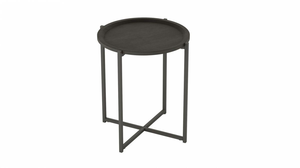 Стол журнальный Калифорния Бьерн черный лофт-черный