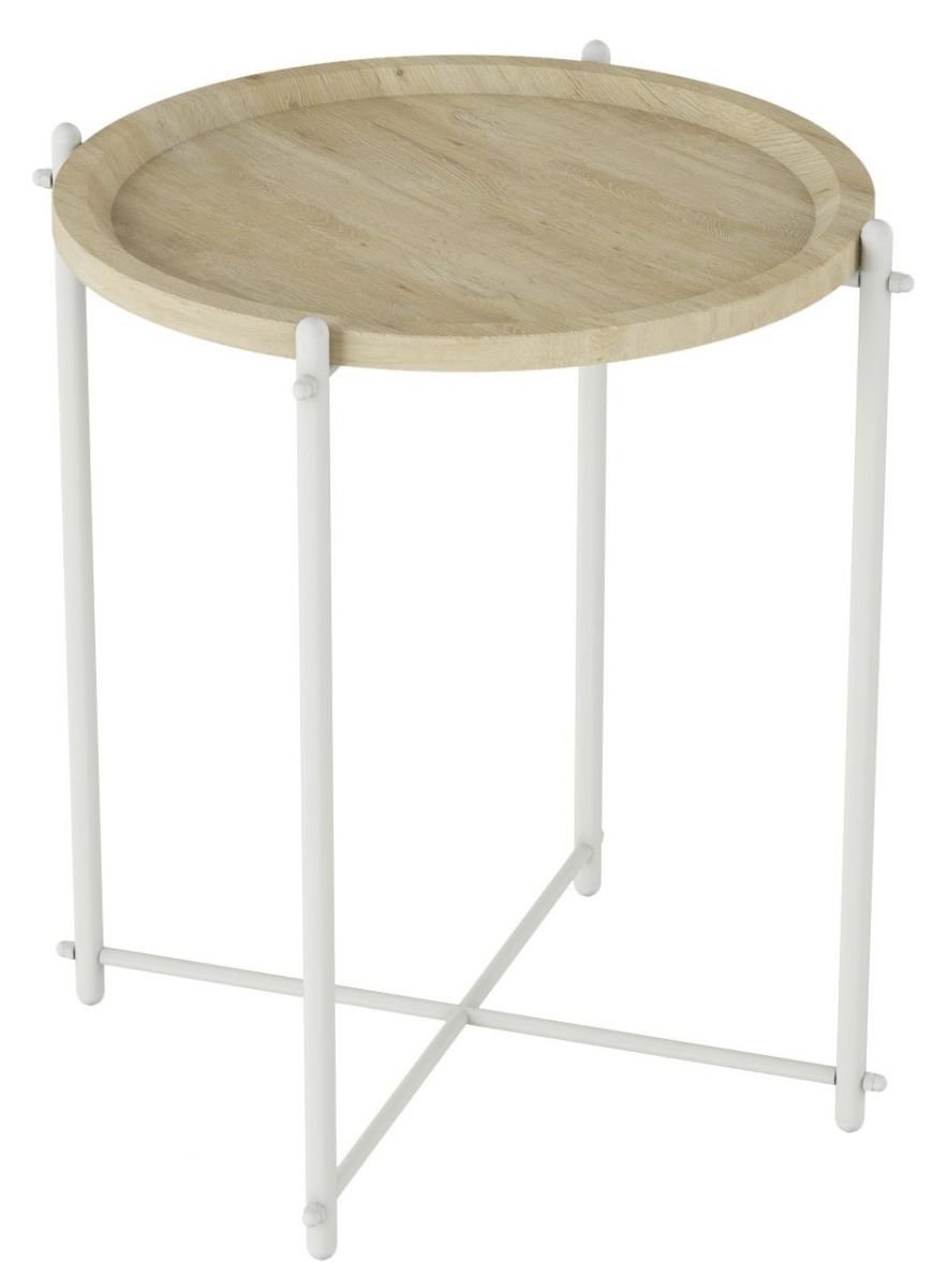 Стол журнальный Калифорния Кнуд Дуб санремо-Белый