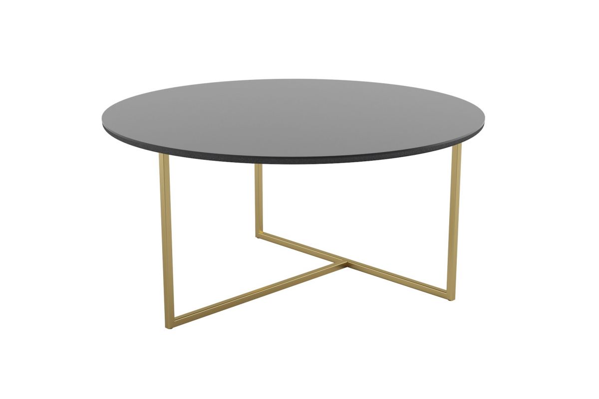 Стол журнальный Калифорния "Маджоре Glass" черная Lacobel