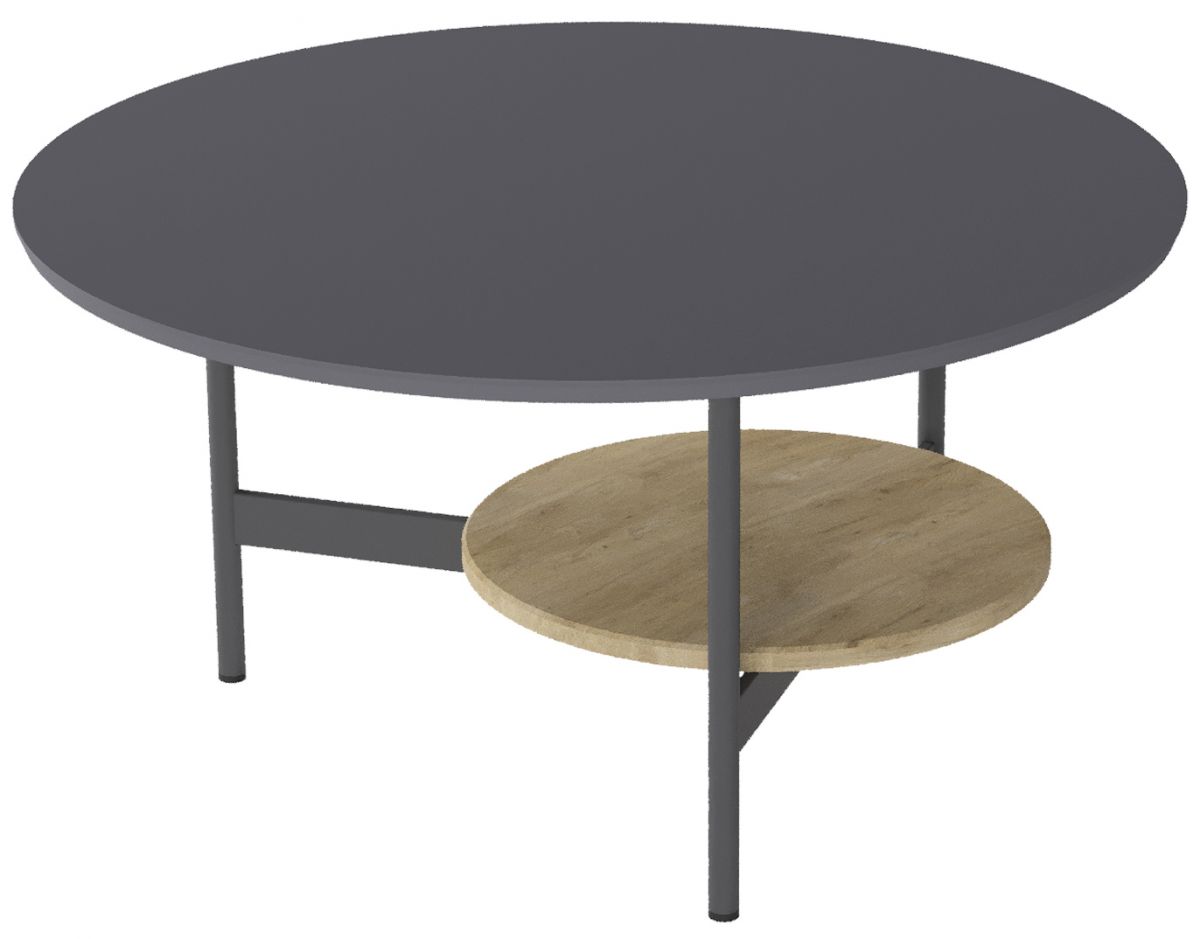 Стол журнальный Калифорния Марио Графит-дуб сонома