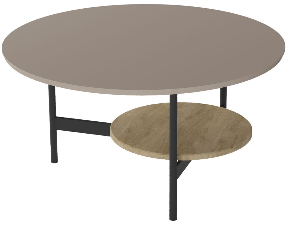 Стол журнальный Калифорния Марио Капучино-дуб сонома