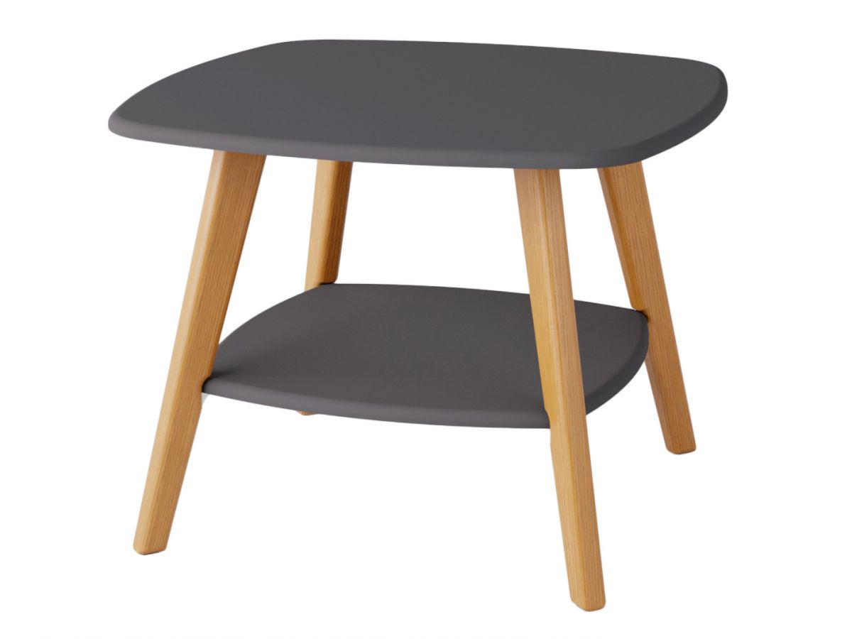 Стол журнальный Хадсон графит-дуб светлый