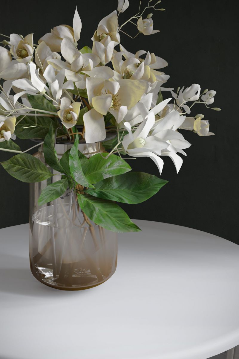 Стол журнальный ХОГ белый-дуб светлый