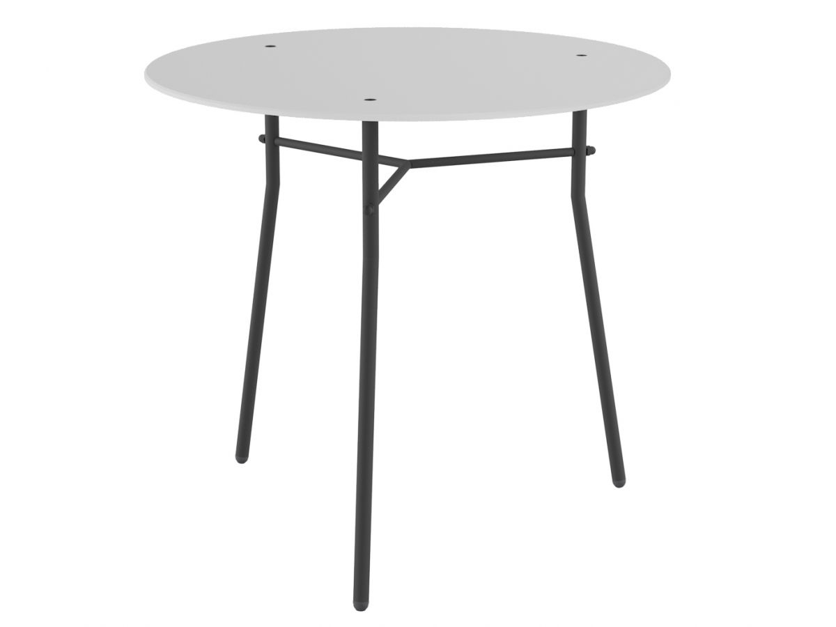 Стол журнальный Ники белый-чёрный