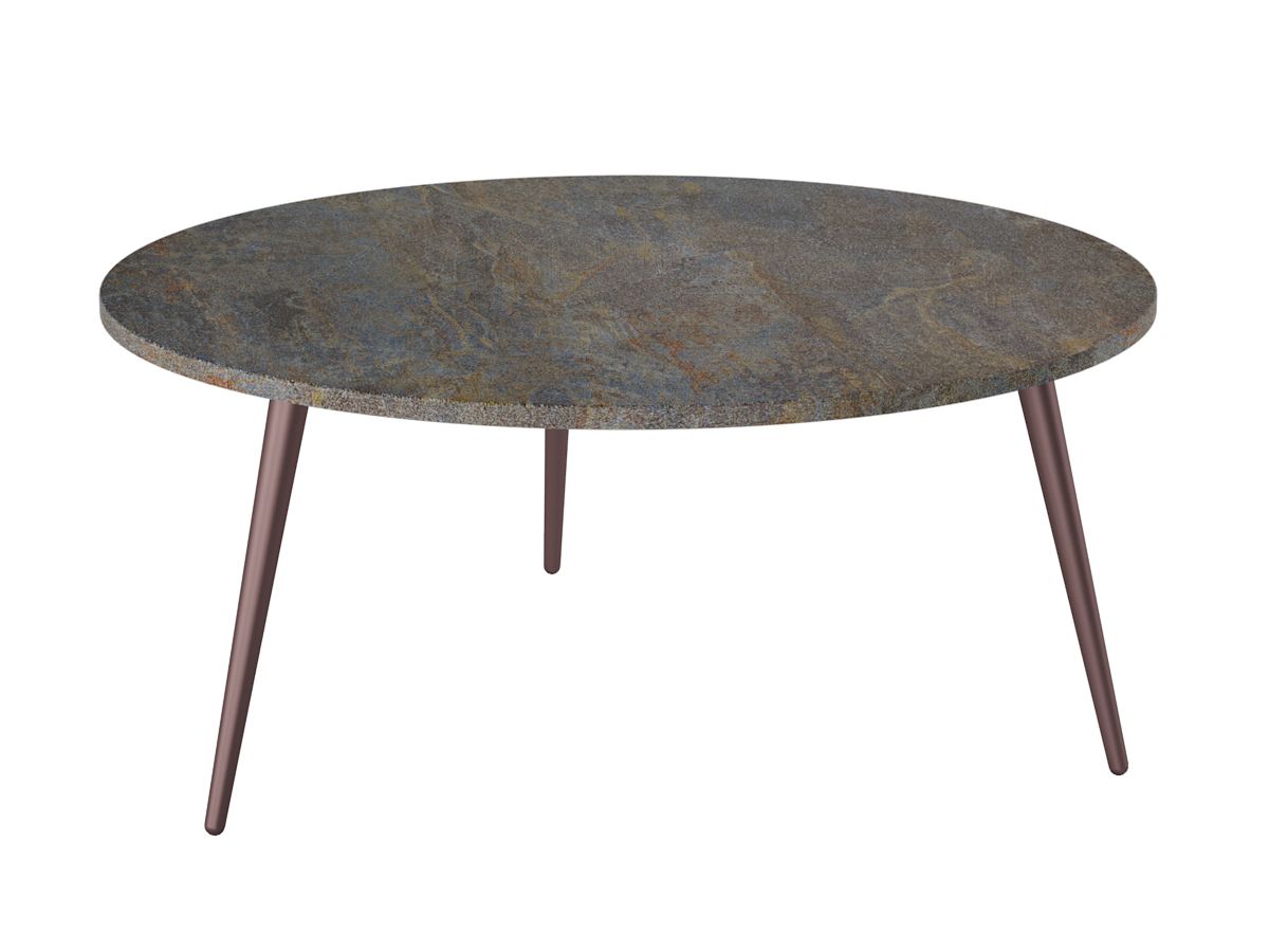 Стол журнальный Рикон гранж-винный металлик