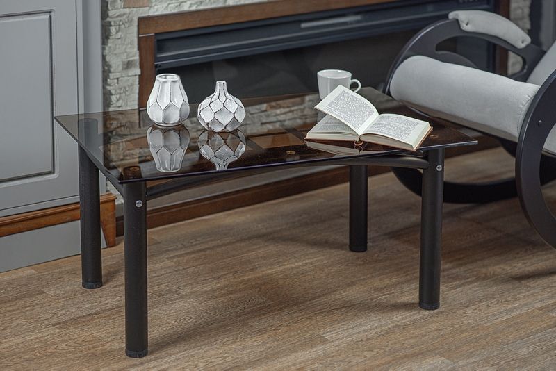 Стол журнальный Робер 3М черный-тонированное