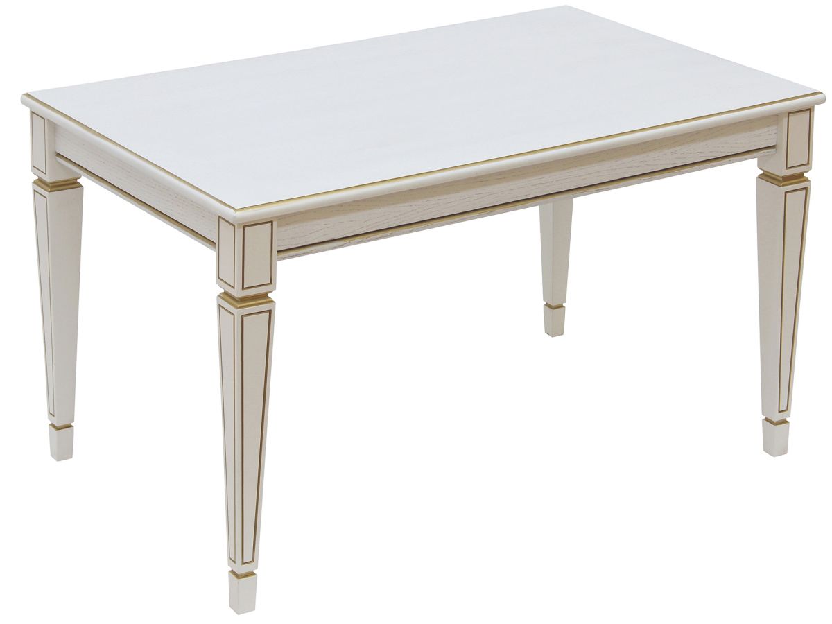 Стол журнальный Васко В 81 белый ясень-золото