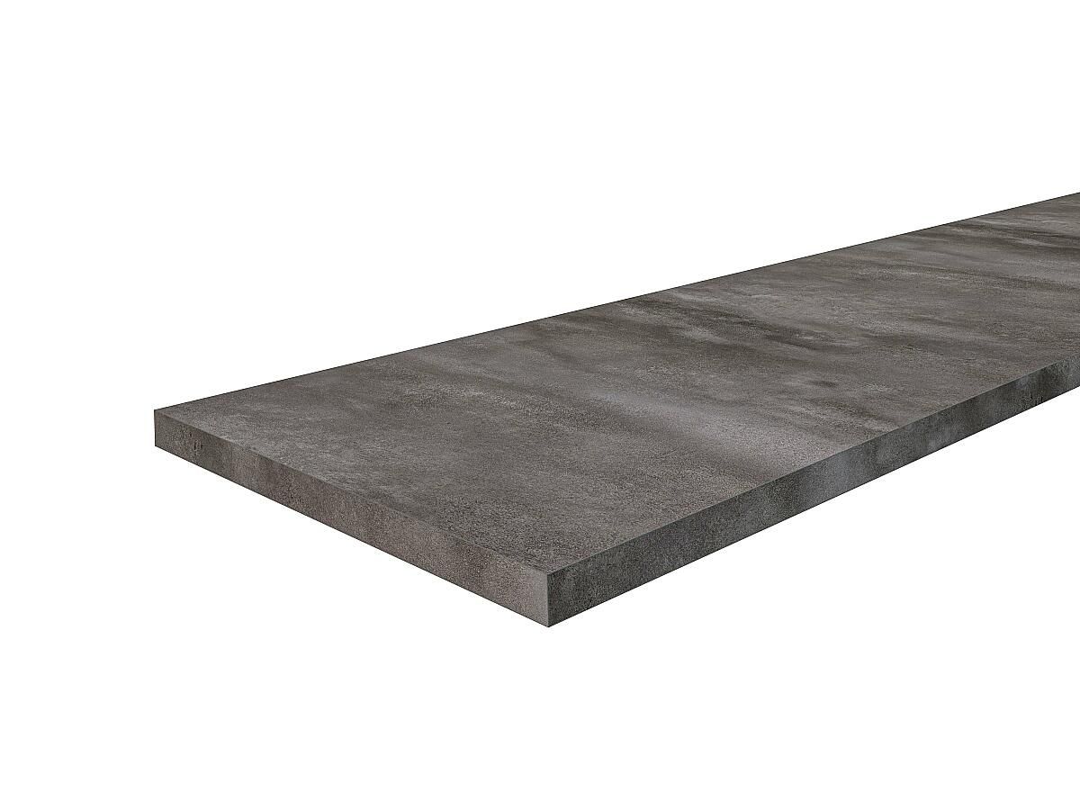 Столешница Hard-38 кромка с 4-х сторон Прямая Черный детройт 38x3000x600