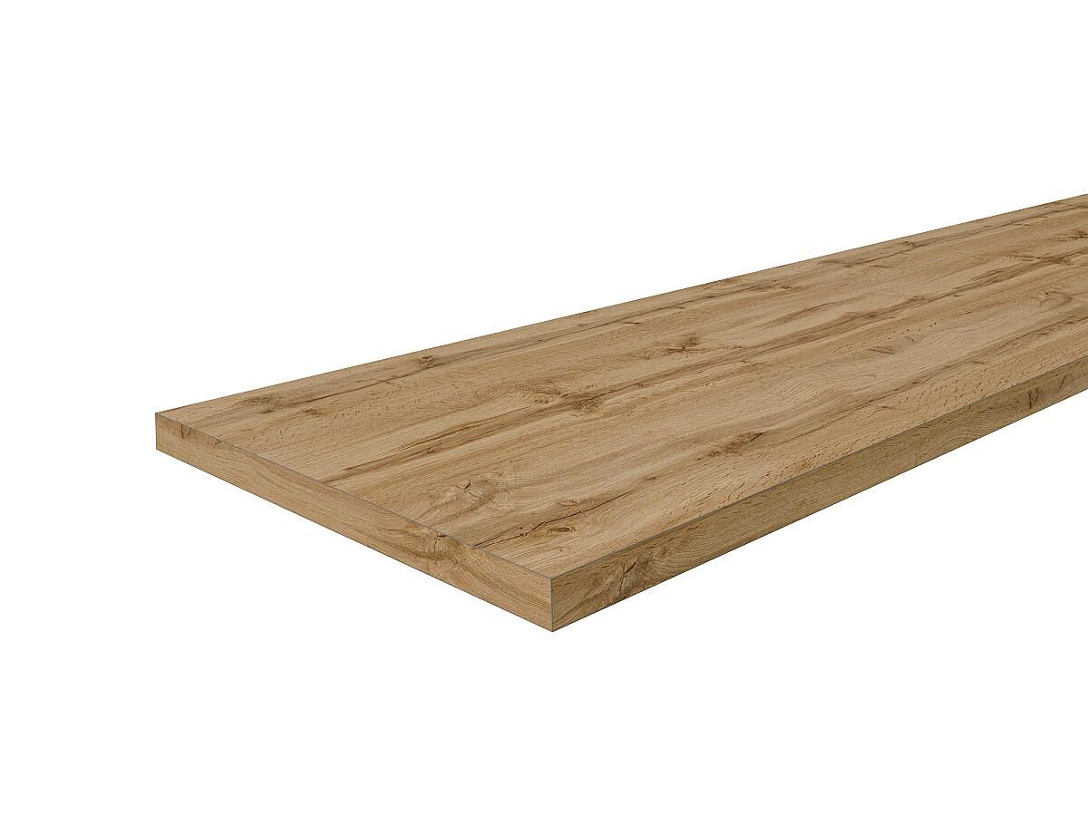 Столешница Hard-38 кромка с 4-х сторон Прямая Дуб натуральный 38x3000x600