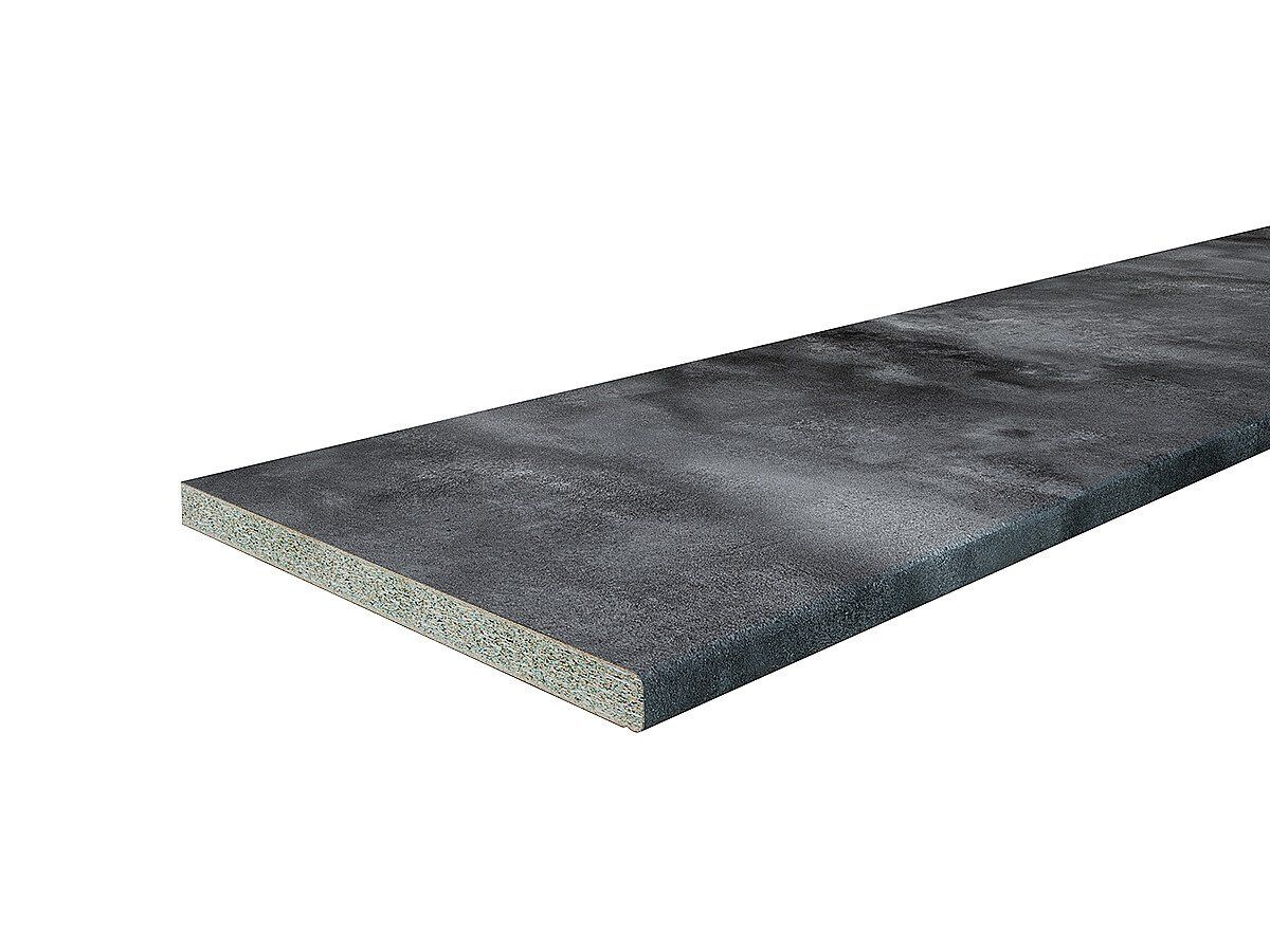 Столешница Hard-38U Прямая (упак.) Черный детройт 38x3050x600