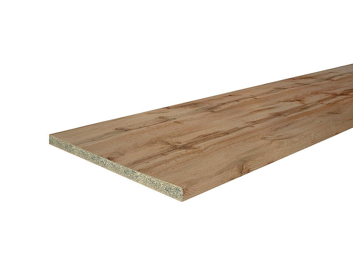 Столешница Hard-38U Прямая (упак.) Дуб натуральный 38x3050x600