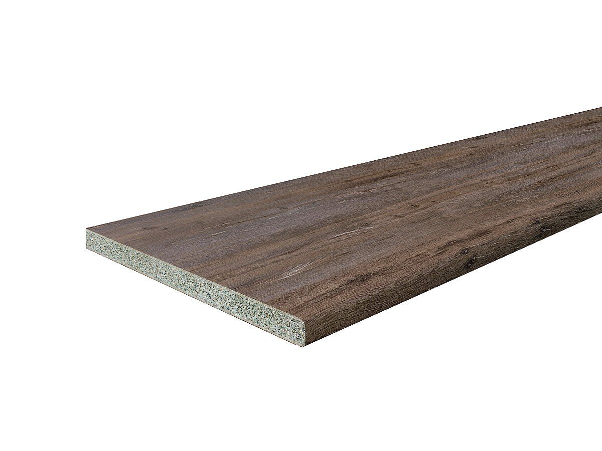 Столешница Hard-38U Прямая (упак.) Дуб темный 38x3050x600