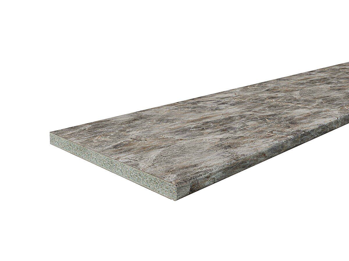 Столешница Hard-38U Прямая (упак.) Мрамор дымчатый 38x3050x600