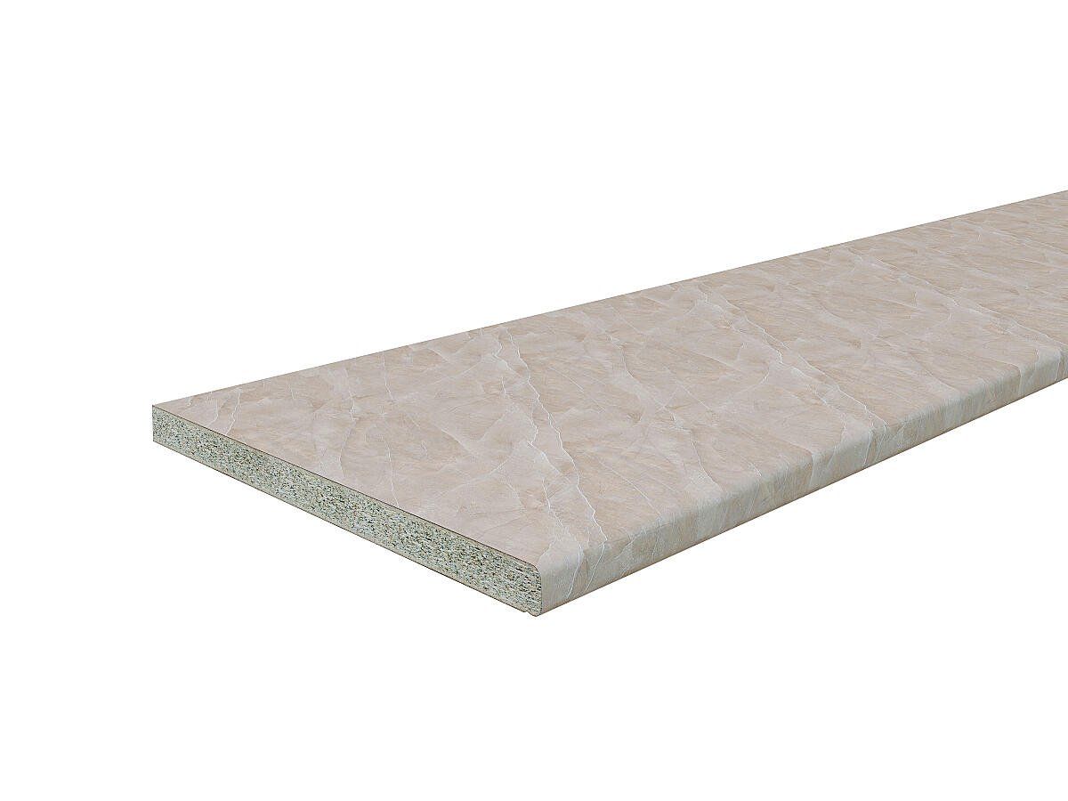 Столешница Hard-38U Прямая (упак.) Мрамор кремовый 38x3050x600