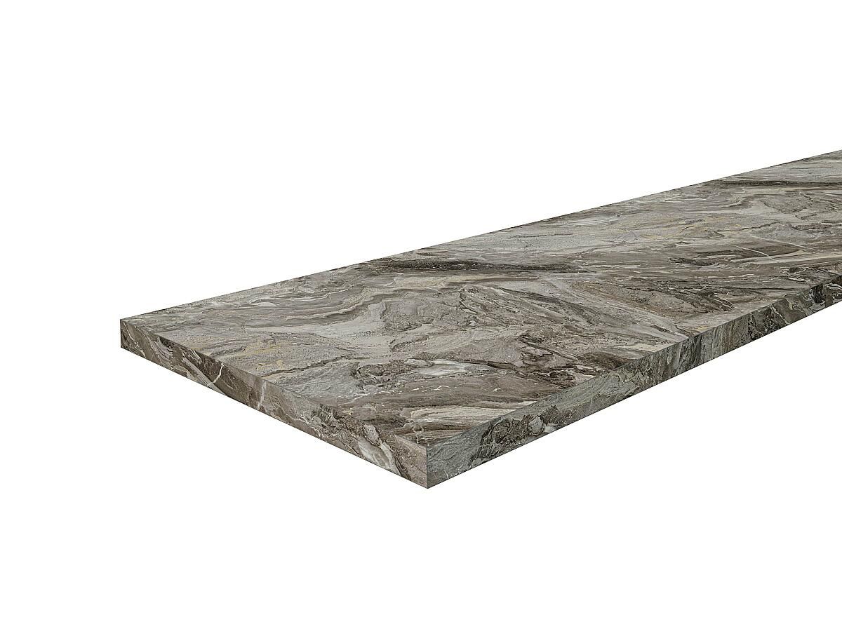 Столешница Hard-38 кромка с 4-х сторон Прямая Мрамор горный 38x3000x600