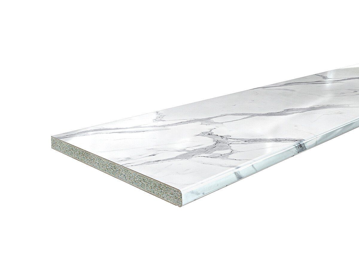 Столешница Hard-38U Прямая (упак.) Гранит белый глянец 38x3050x600