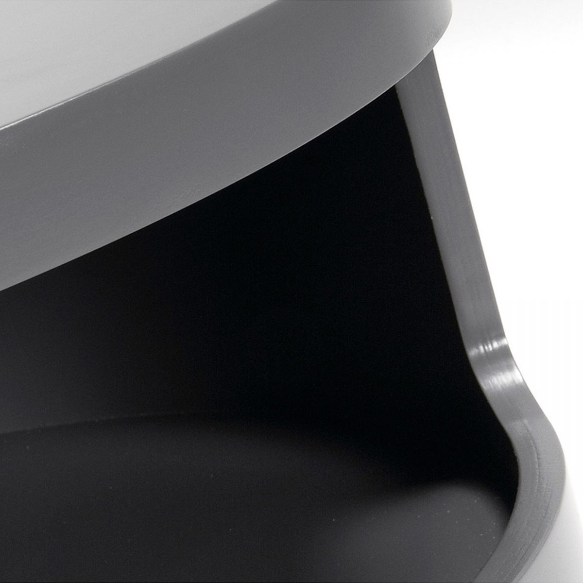 Столик Bruk с полкой серый