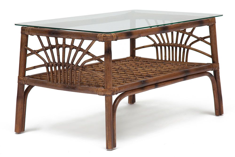 Столик кофейный Secret De Maison Kavanto натуральный ротанг, 83*53*47 см, коричневый античный - Bro