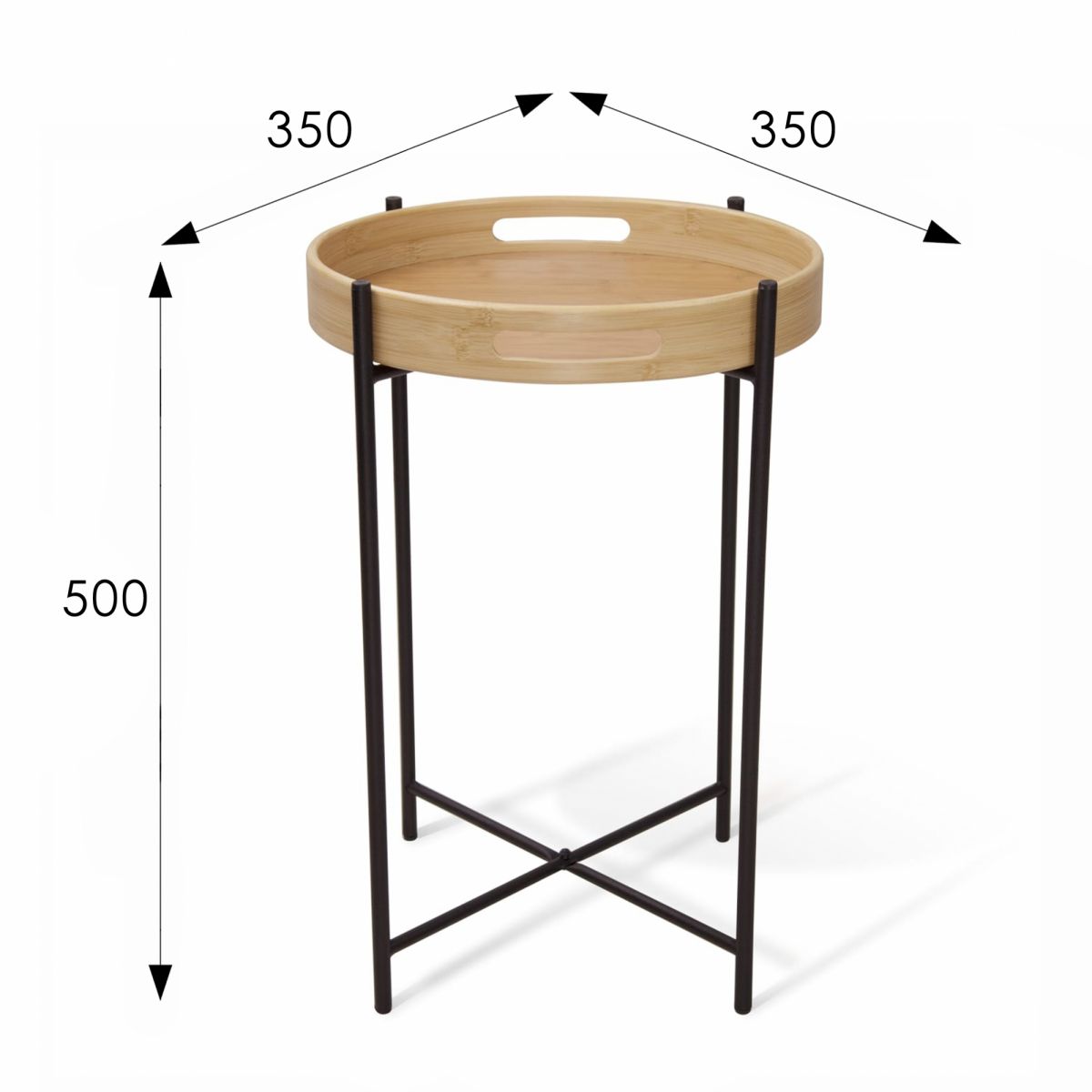 Столик кофейный SHT-CT30 черный муар-прозрачный лак