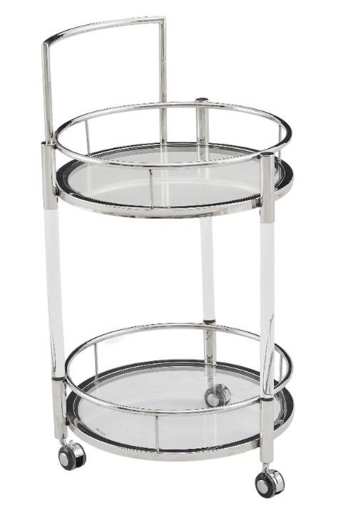 Столик сервировочный Моника ЕТ-221 | 54х88 см | акрил |серебро